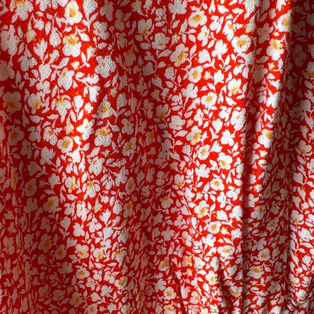 Old Navy Coral Floral Midi Dress - Picture 3 of 7
